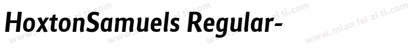 HoxtonSamuels Regular字体转换